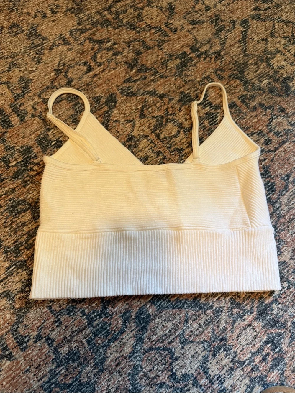 White Ribbed Tank top